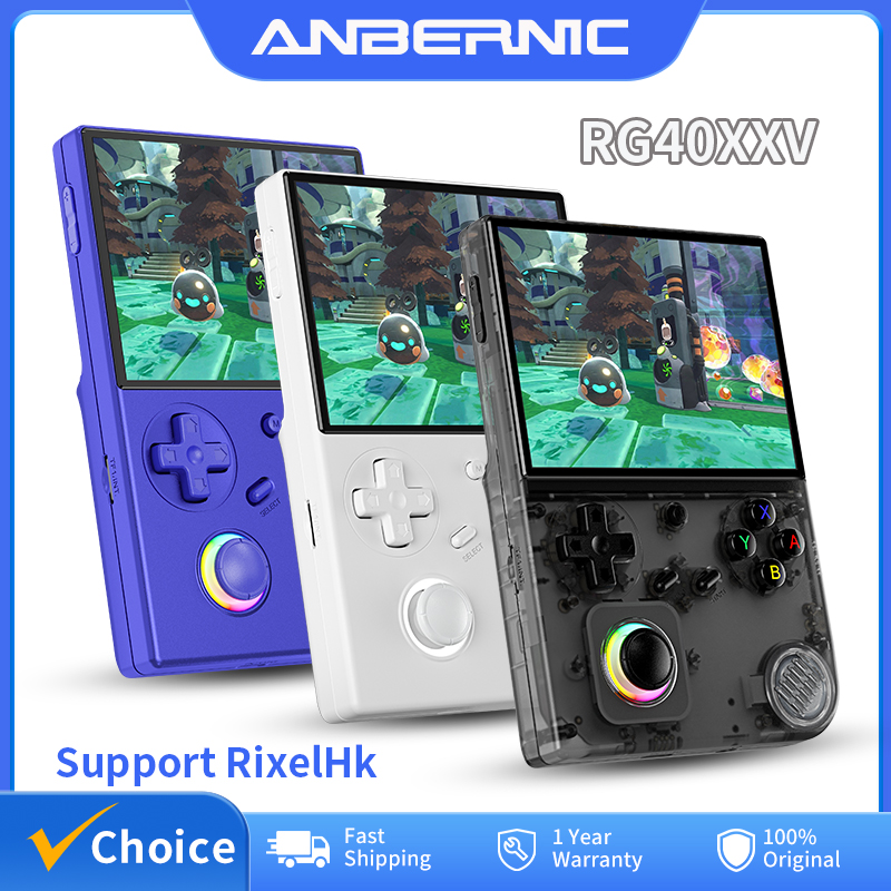 Gaming Console For Sale - ANBERNIC RG40XXV Retro Handheld-Spielekonsole 4'' IPS-Bildschirm