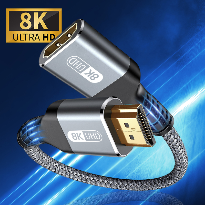 Hdmi Cable 2.1 - 8K HDMI-Verlängerungskabel HDMI 2.1 Stecker auf