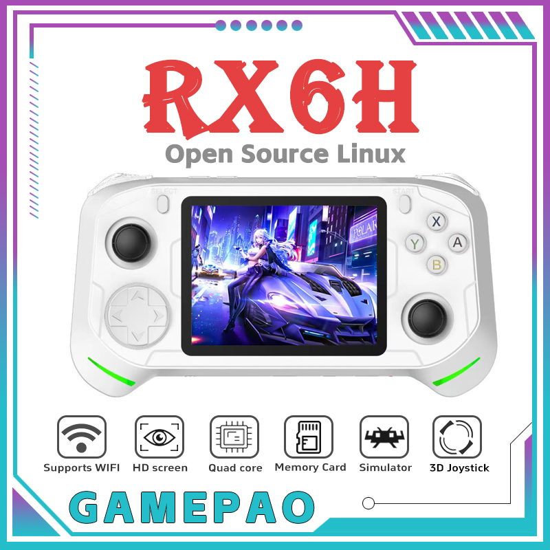 Gaming Console Windows - Open Source RX6H Retro Handheld-Videospielkonsole Linux-System