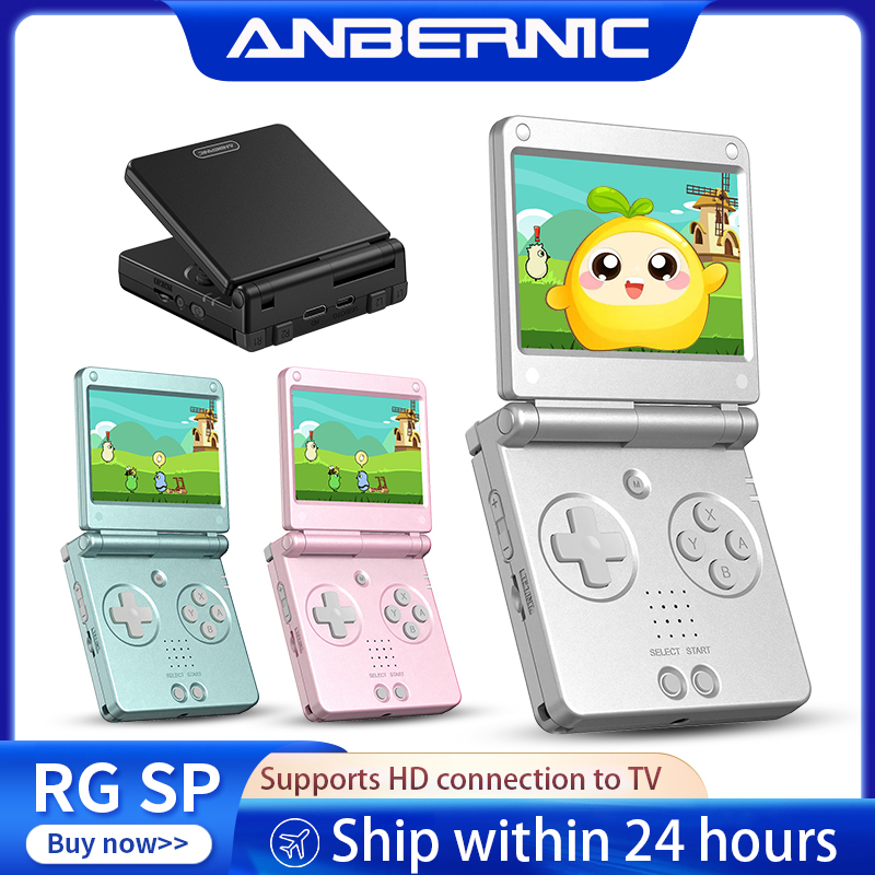 Gaming Console For Sale - Anbernic RGSP Flip Retro Handheld-Spielkonsole Linux