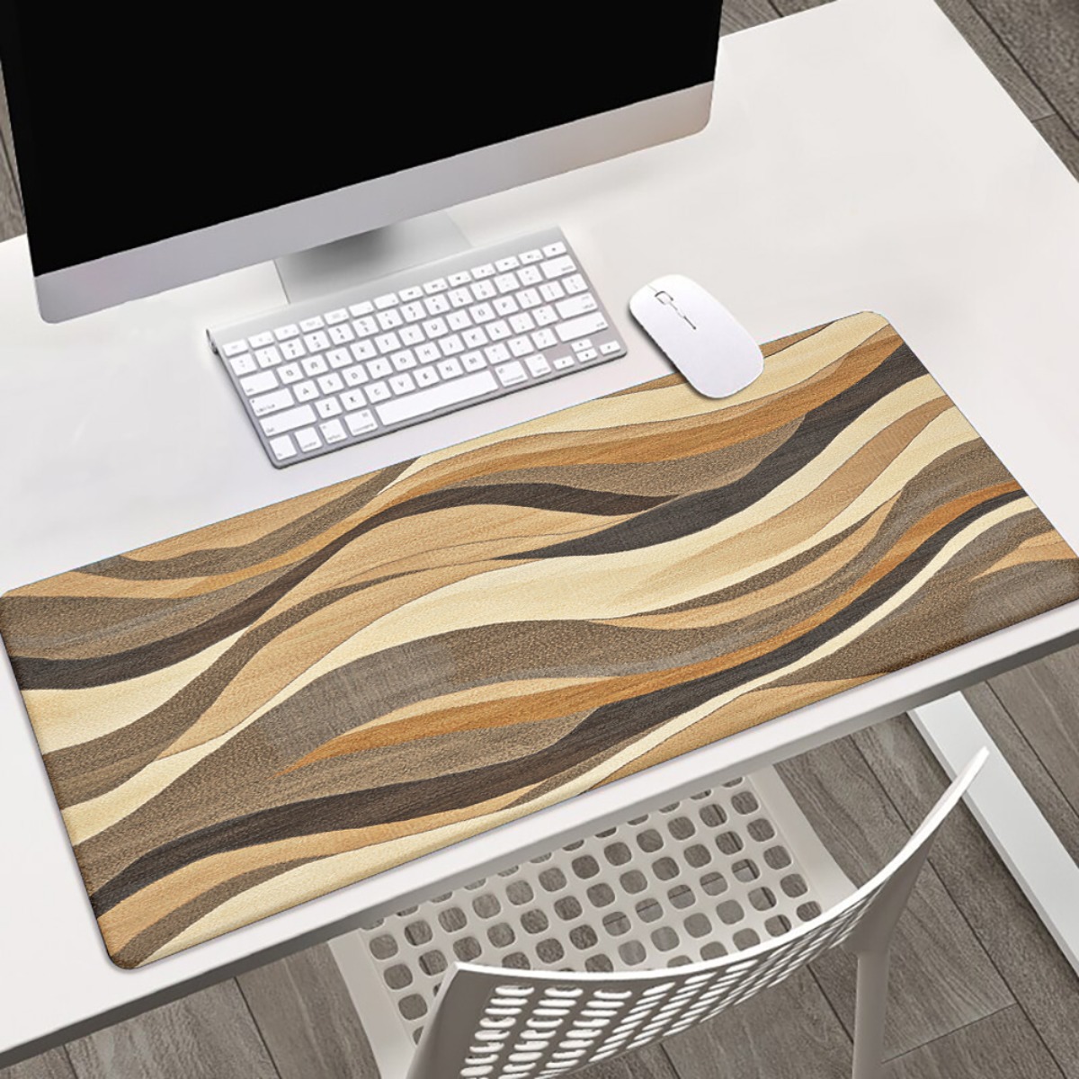 Gaming Console Brands - Brand Wavy Iron Art Schreibtischunterlage mit