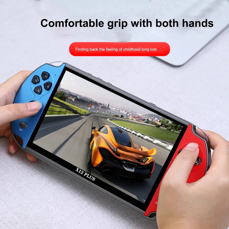 Gaming Console X12 - X12 Plus tragbare Spielekonsole, 7,0-Zoll-HD-Bildschirm, tragbarer