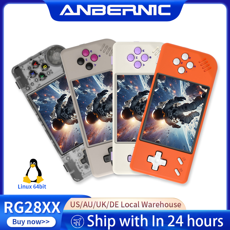 Gaming Console For Sale - ANBERNIC RG28XX Retro Handheld-Spielkonsole Linux 64