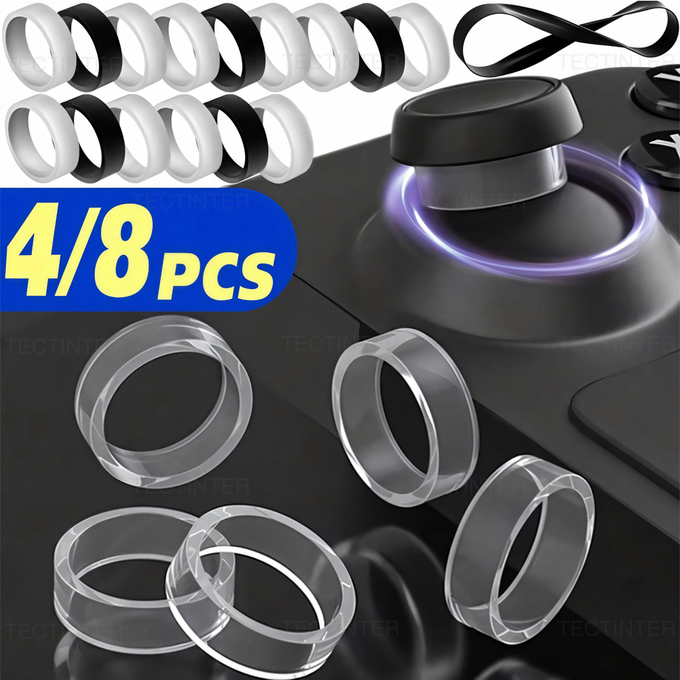 Console Gaming Steam - 4/8 Stück Elastische Schutzringe für Joysticks