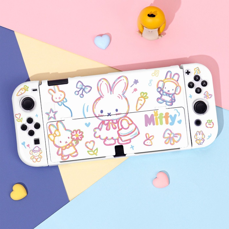 Gaming Console Nintendo Switch Oled Model - Niedliche Miffy-Schutzhülle für Nintendo Switch 2