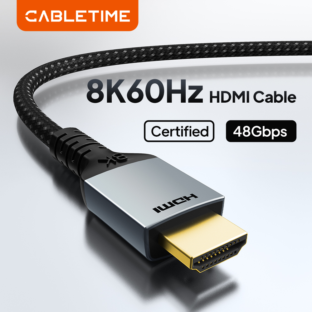Hdmi Cable 2.1 - CABLETIME HDMI2.1 Kabel Ultra High-Speed 8K