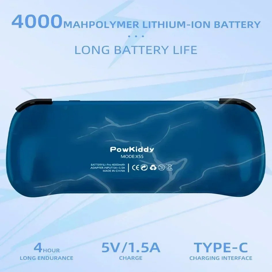 POWKIDDY X55 Handheld-Spielkon – Gaming Console For Sale Bewertung und Preis