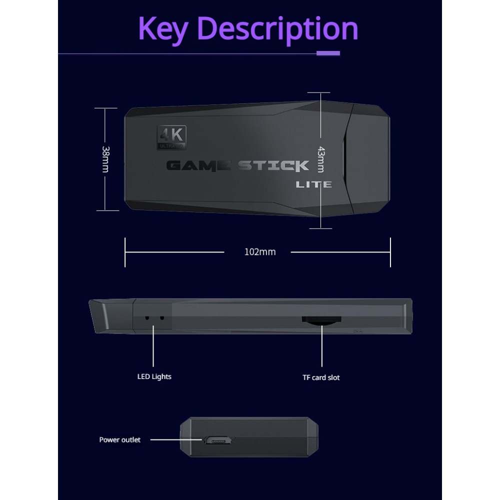 Tragbare 4K Retro-Spielekonsol – Gaming Console For Sale Bewertung und Preis