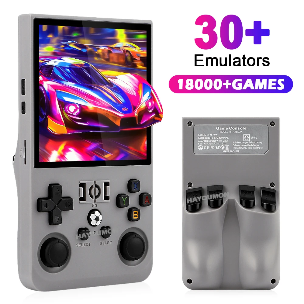 R36 Max Grauer Handheld-Gaming – Gaming Console R36 Max Bewertung und Preis